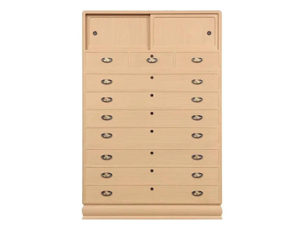 昇たんす：胴厚型四方丸<br />size Ｗ1165 Ｄ490 Ｈ1760