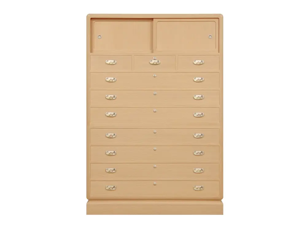 昇たんす：大面型四方丸<br />size Ｗ1180 Ｄ490 Ｈ1765