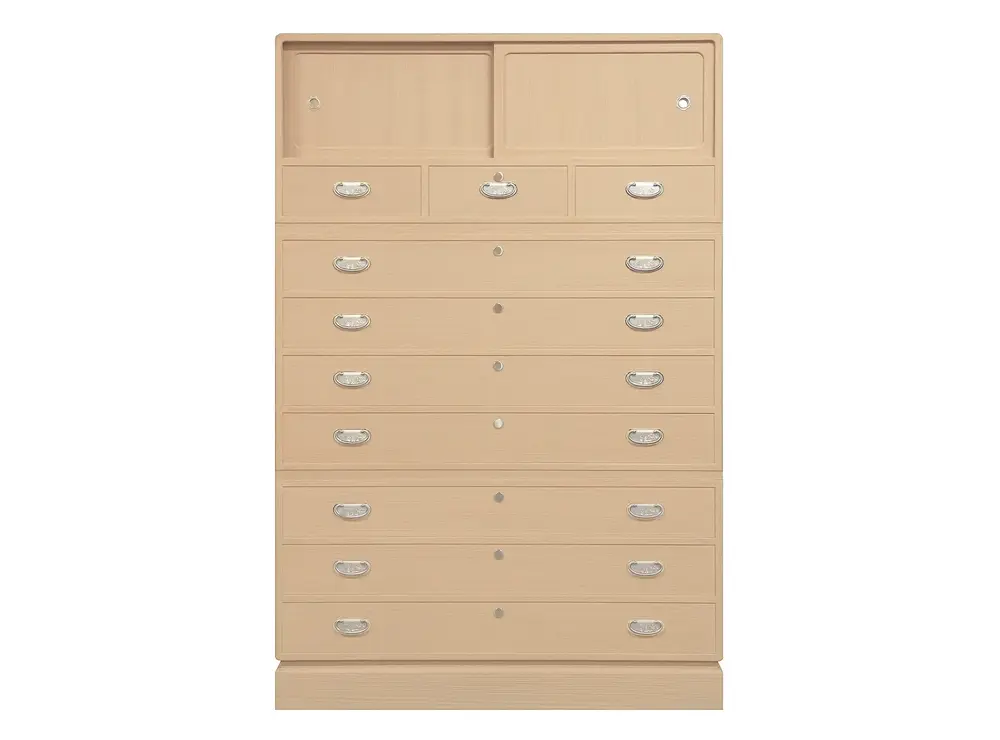昇たんす：平面型四方丸<br />size Ｗ1155 Ｄ490 Ｈ1780